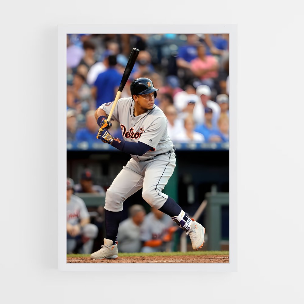 Poster Miguel en Action – affiche Baseball (vue 3)
